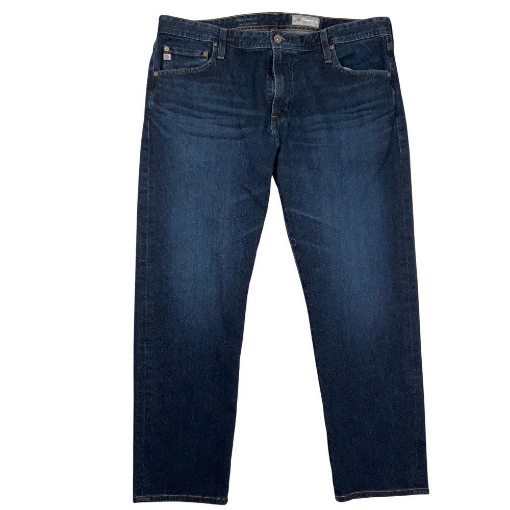 AG Tellis Jeans Mens 38x32 Indigo Blue Modern Slim Japanese 360 Denim Luxury
